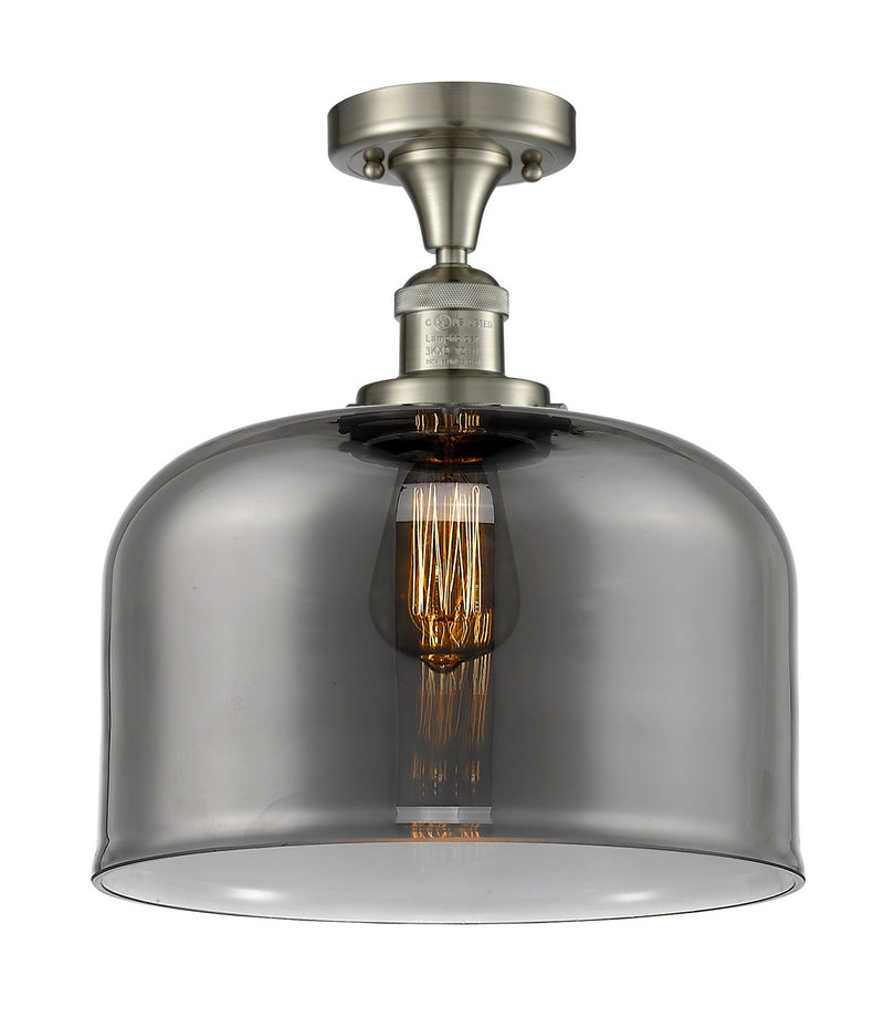 Innovations 517-1CH-SN-G73-L One Light Semi-Flush Mount, Brushed Satin Nickel