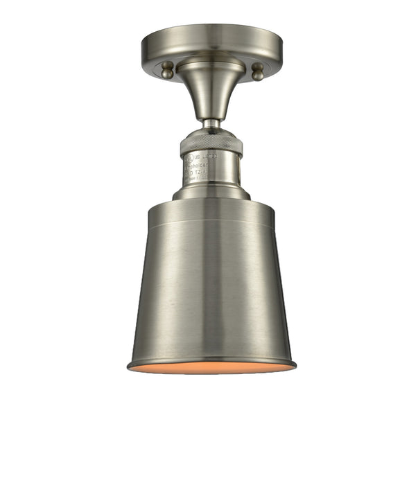 Innovations 517-1CH-SN-M9-SN-LED LED Semi-Flush Mount, Brushed Satin Nickel