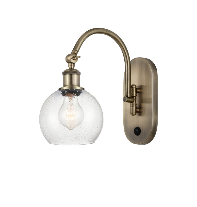 Innovations 518-1W-AB-G124-6-LED LED Wall Sconce, Antique Brass