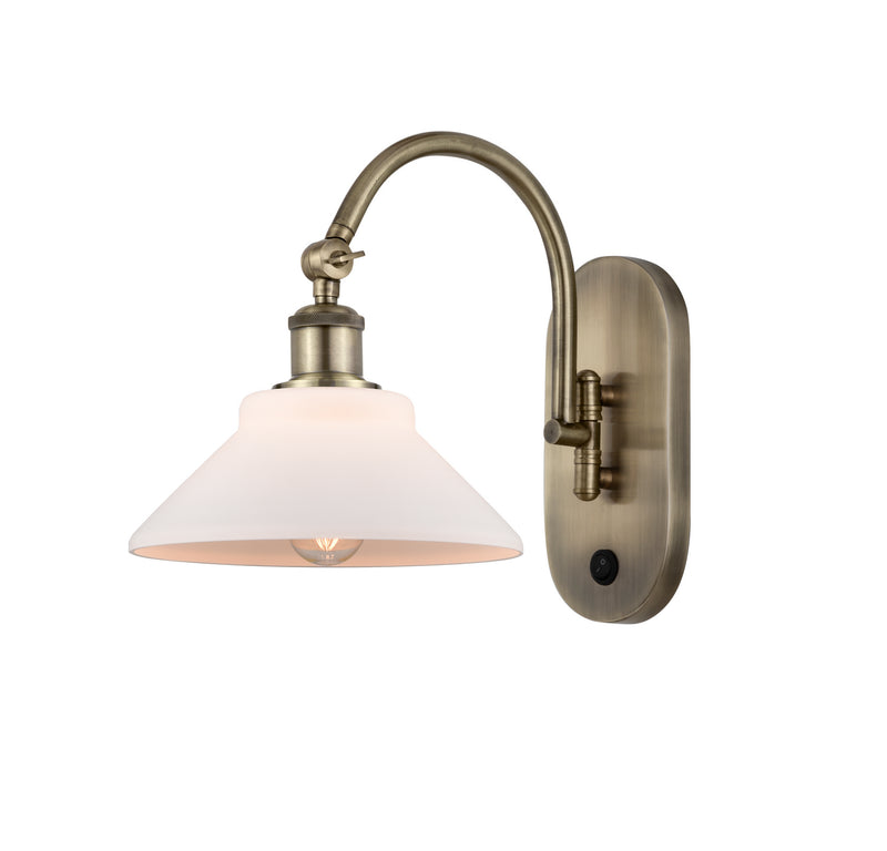 Innovations 518-1W-AB-G131 One Light Wall Sconce, Antique Brass