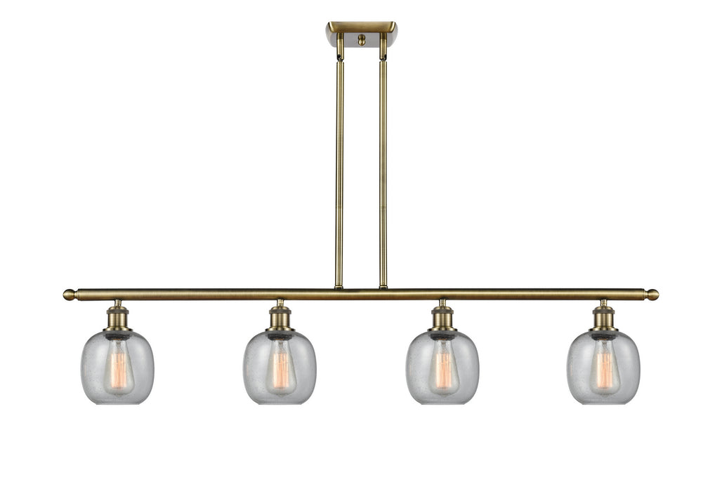 Innovations 516-4I-AB-G104 Four Light Island Pendant, Antique Brass
