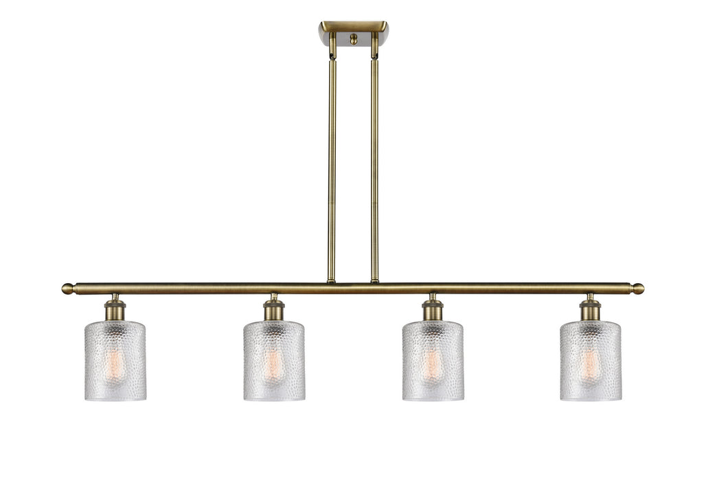 Innovations 516-4I-AB-G112 Four Light Island Pendant, Antique Brass
