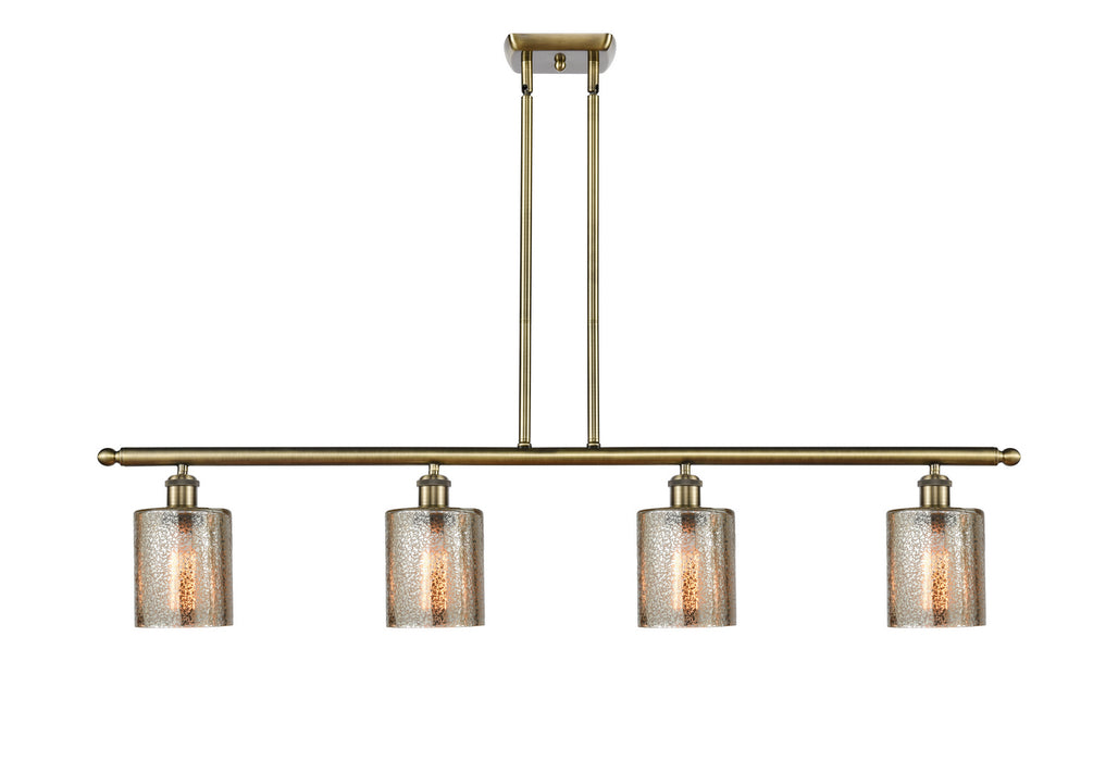 Innovations 516-4I-AB-G116 Four Light Island Pendant, Antique Brass