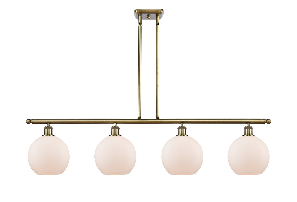 Innovations 516-4I-AB-G121-8 Four Light Island Pendant, Antique Brass
