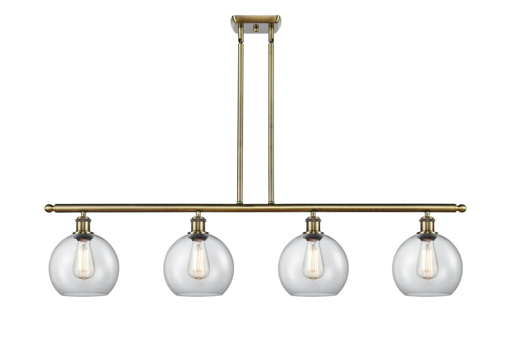 Innovations 516-4I-AB-G122-8-LED LED Island Pendant, Antique Brass