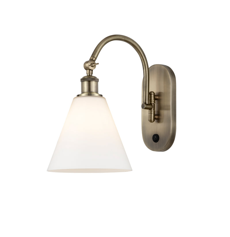 Innovations 518-1W-AB-GBC-81 One Light Wall Sconce, Antique Brass
