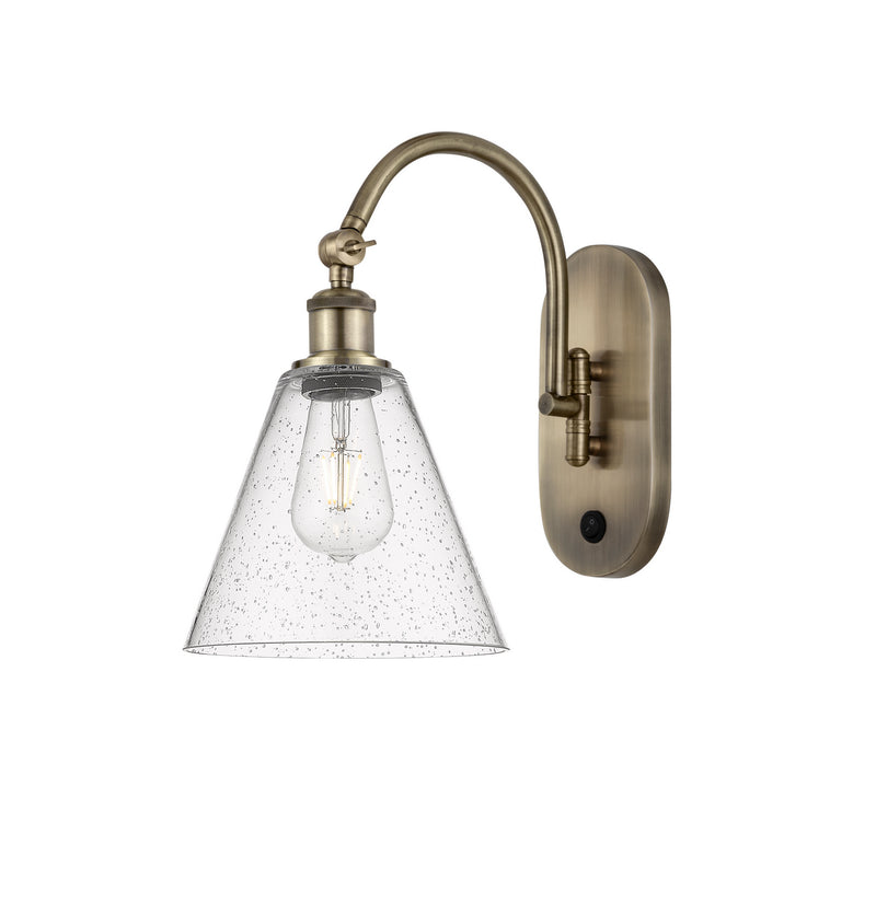 Innovations 518-1W-AB-GBC-84-LED LED Wall Sconce, Antique Brass