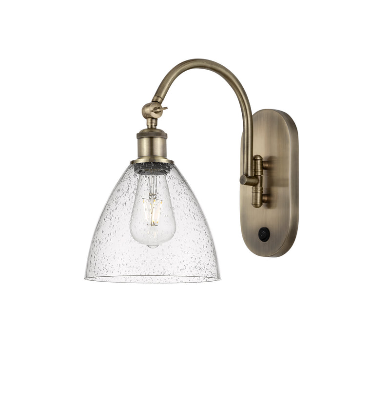 Innovations 518-1W-AB-GBD-754 One Light Wall Sconce, Antique Brass