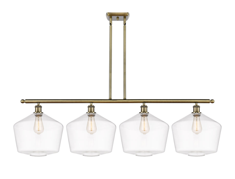 Innovations 516-4I-AB-G652-12 Four Light Island Pendant, Antique Brass