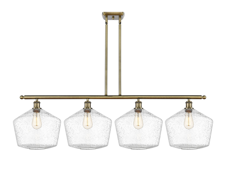 Innovations 516-4I-AB-G654-12 Four Light Island Pendant, Antique Brass