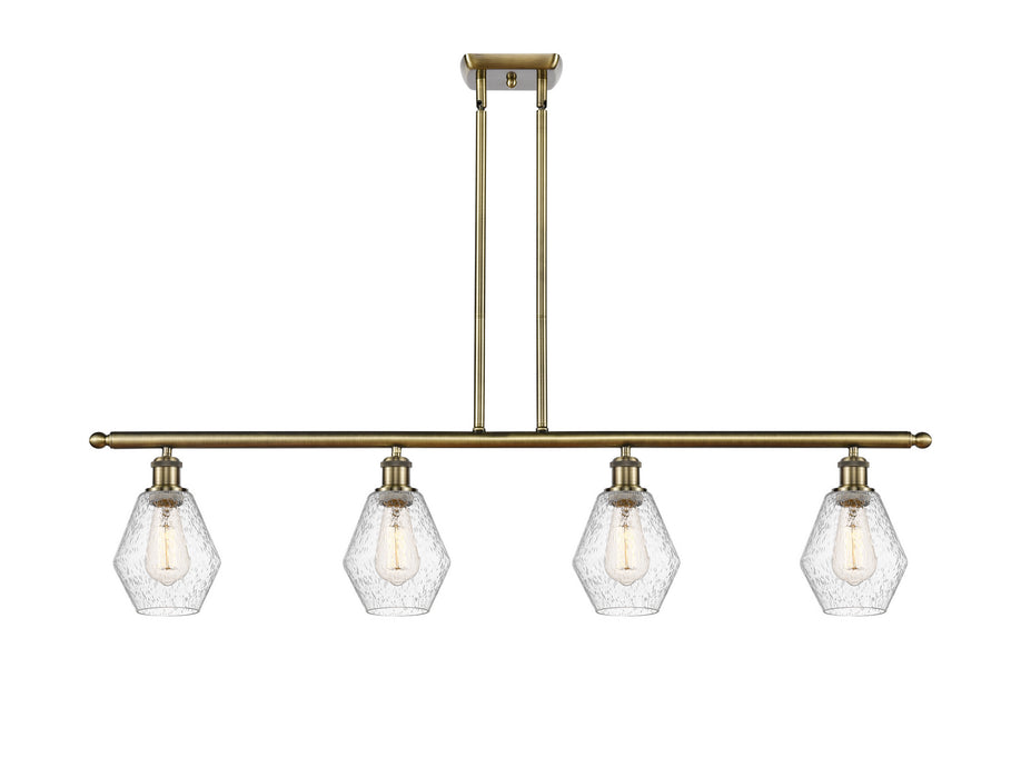 Innovations 516-4I-AB-G654-6 Four Light Island Pendant, Antique Brass
