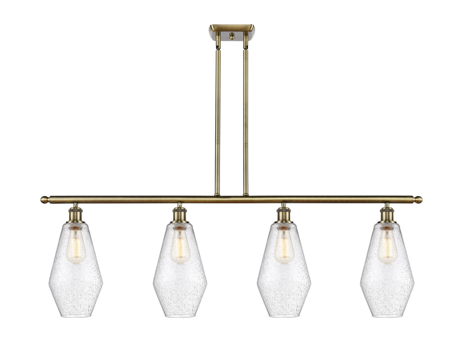 Innovations 516-4I-AB-G654-7 Four Light Island Pendant, Antique Brass