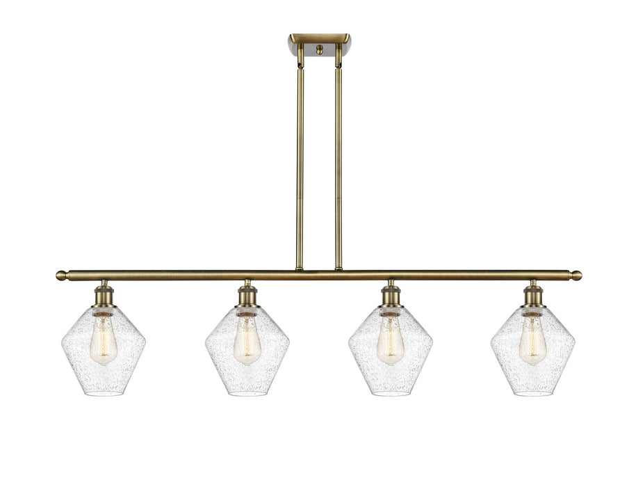 Innovations 516-4I-AB-G654-8 Four Light Island Pendant, Antique Brass