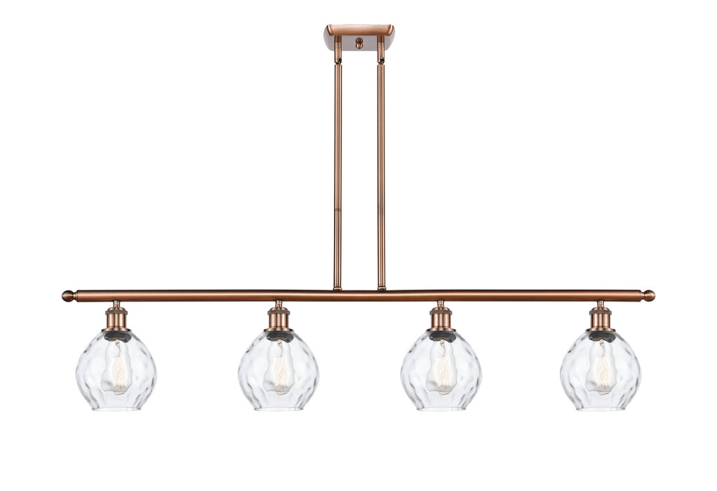 Innovations 516-4I-AC-G362 Four Light Island Pendant, Antique Copper