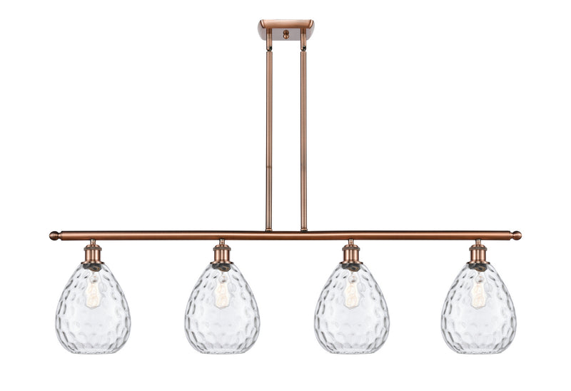 Innovations 516-4I-AC-G372 Four Light Island Pendant, Antique Copper