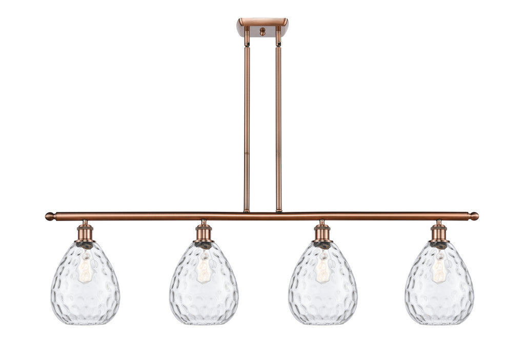 Innovations 516-4I-AC-G372 Four Light Island Pendant, Antique Copper
