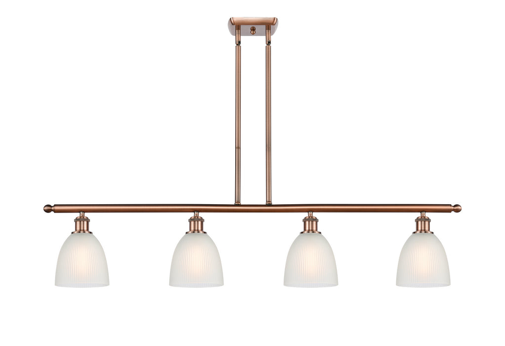 Innovations 516-4I-AC-G381-LED LED Island Pendant, Antique Copper