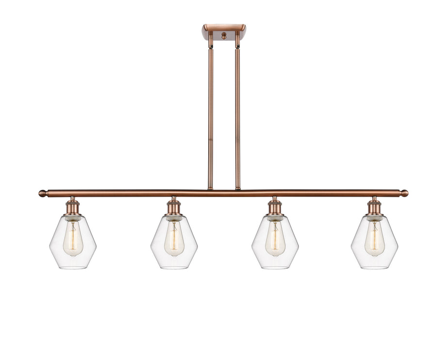 Innovations 516-4I-AC-G652-6-LED LED Island Pendant, Antique Copper