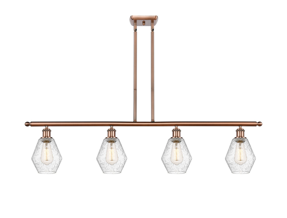 Innovations 516-4I-AC-G654-6 Four Light Island Pendant, Antique Copper