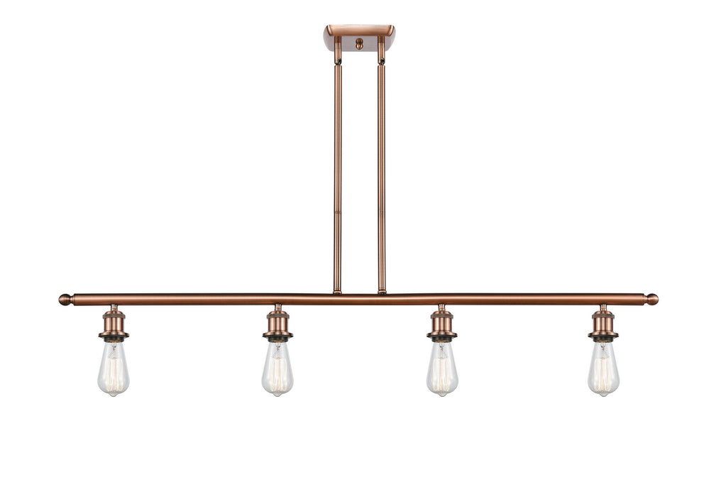 Innovations 516-4I-AC-LED LED Island Pendant, Antique Copper