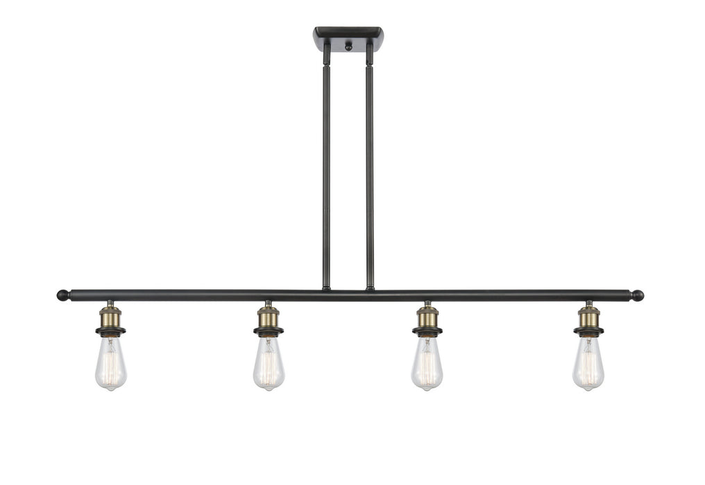 Innovations 516-4I-BAB Four Light Island Pendant, Black Antique Brass
