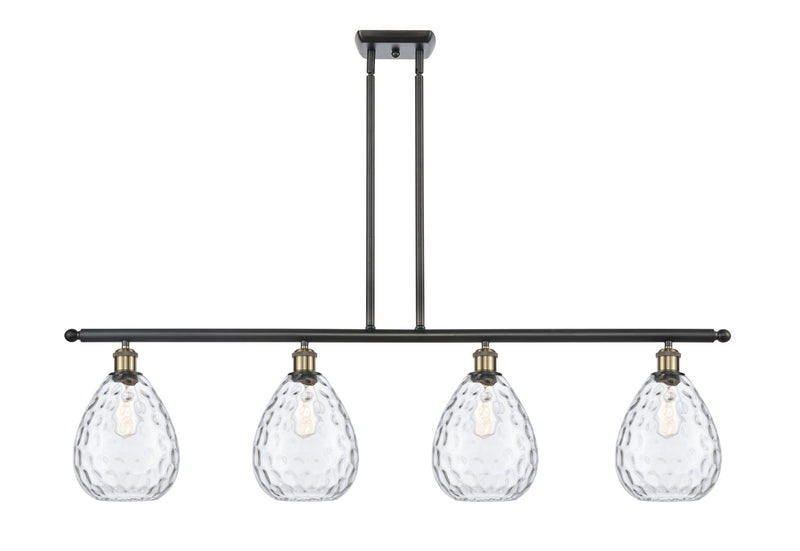 Innovations 516-4I-BAB-G372 Four Light Island Pendant, Black Antique Brass