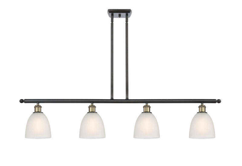 Innovations 516-4I-BAB-G381 Four Light Island Pendant, Black Antique Brass