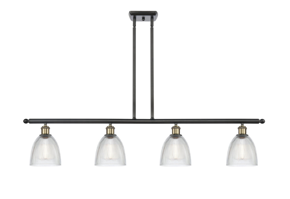 Innovations 516-4I-BAB-G382 Four Light Island Pendant, Black Antique Brass