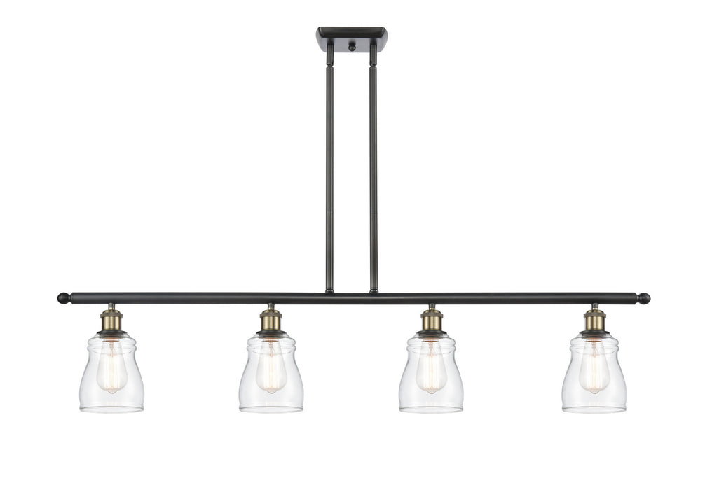 Innovations 516-4I-BAB-G392 Four Light Island Pendant, Black Antique Brass