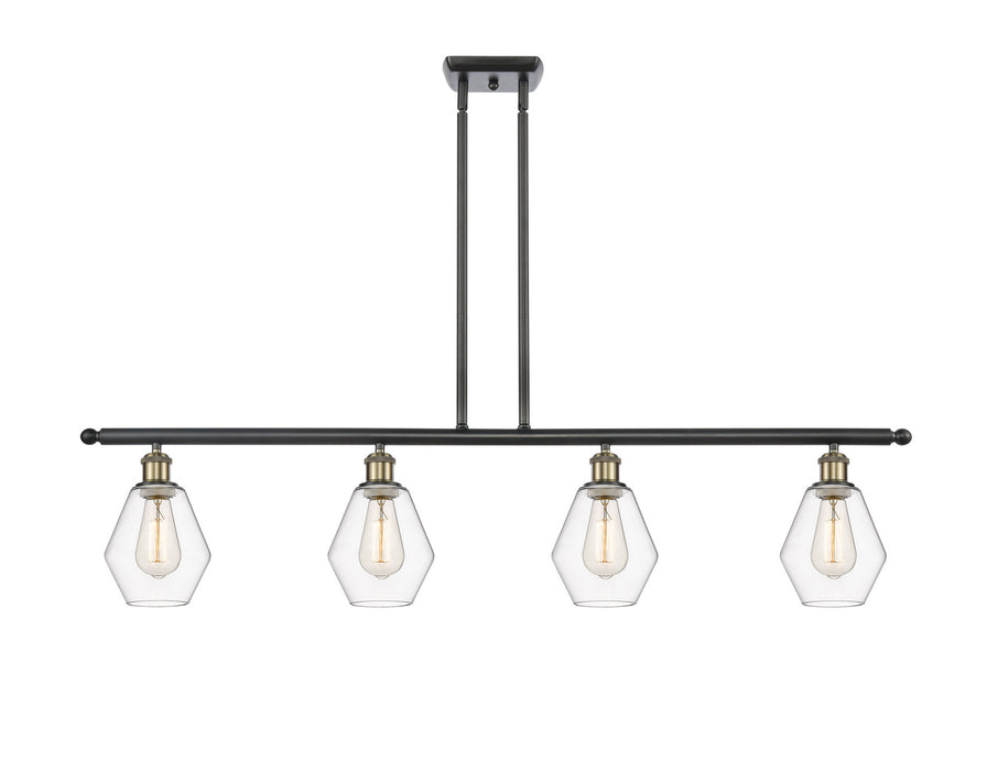 Innovations 516-4I-BAB-G652-6 Four Light Island Pendant, Black Antique Brass