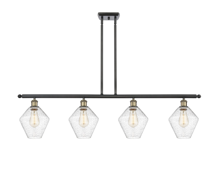 Innovations 516-4I-BAB-G654-8 Four Light Island Pendant, Black Antique Brass
