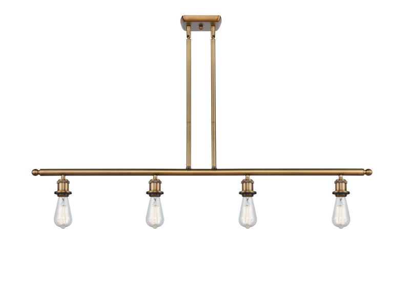 Innovations 516-4I-BB Four Light Island Pendant, Brushed Brass