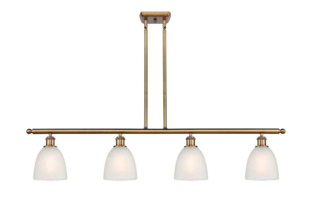 Innovations 516-4I-BB-G381 Four Light Island Pendant, Brushed Brass