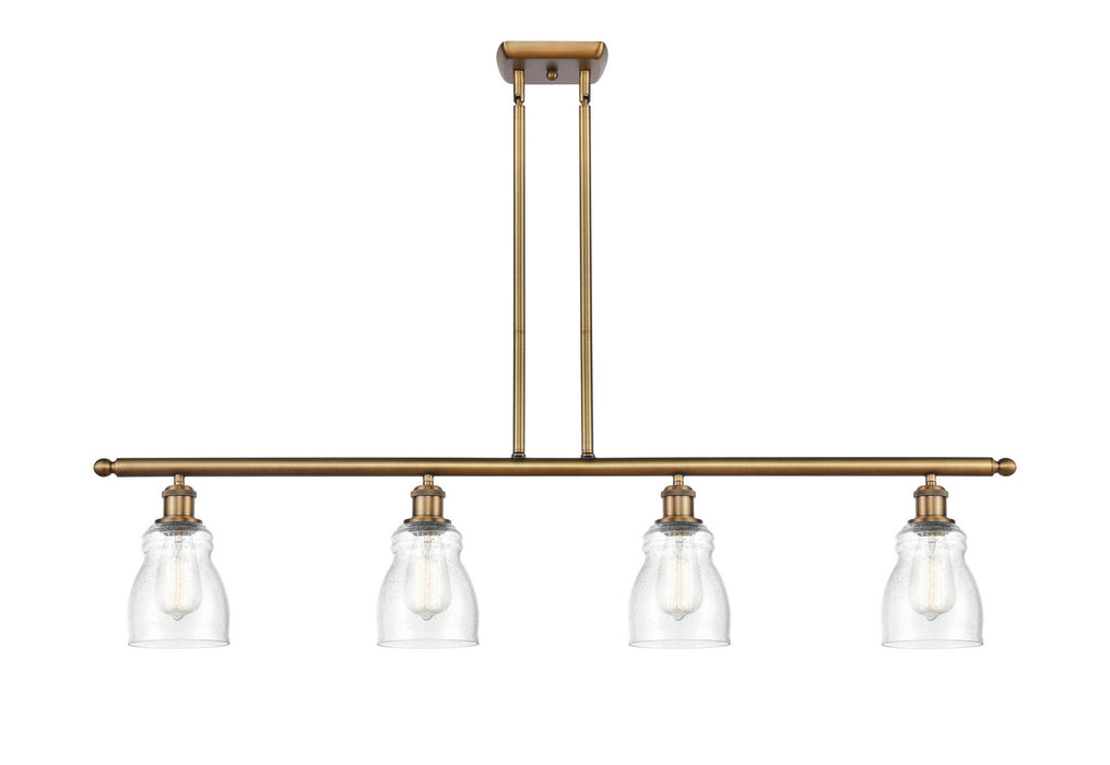 Innovations 516-4I-BB-G394 Four Light Island Pendant, Brushed Brass