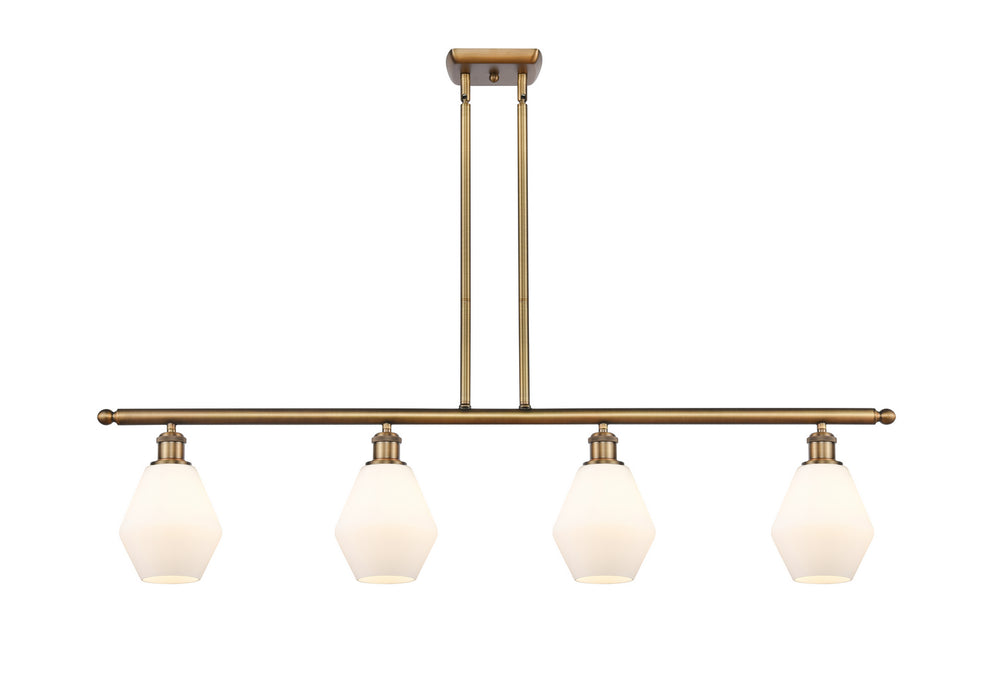 Innovations 516-4I-BB-G651-6-LED LED Island Pendant, Brushed Brass