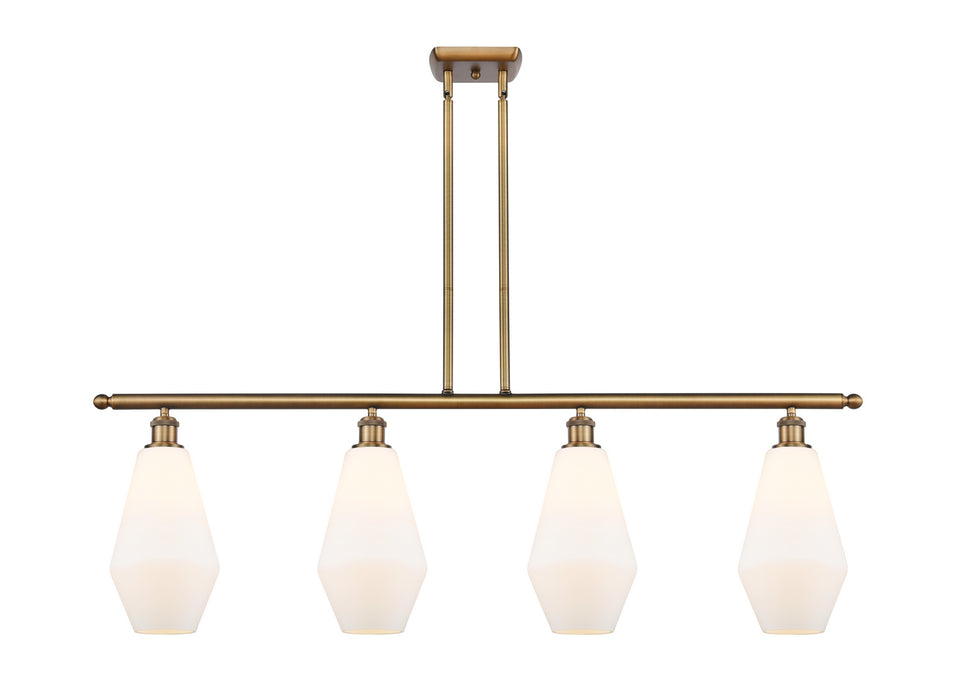 Innovations 516-4I-BB-G651-7 Four Light Island Pendant, Brushed Brass