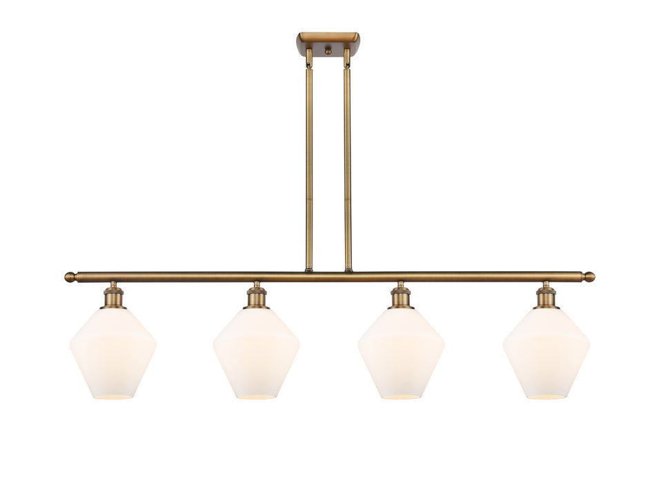 Innovations 516-4I-BB-G651-8 Four Light Island Pendant, Brushed Brass