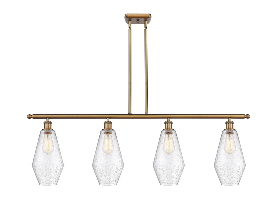 Innovations 516-4I-BB-G654-7-LED LED Island Pendant, Brushed Brass