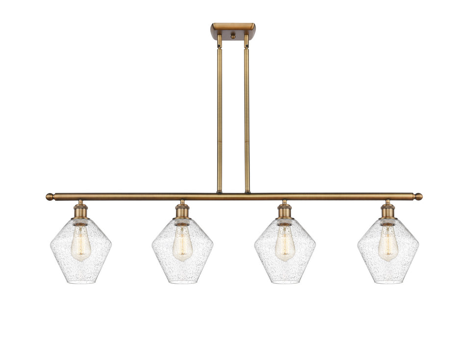 Innovations 516-4I-BB-G654-8-LED LED Island Pendant, Brushed Brass
