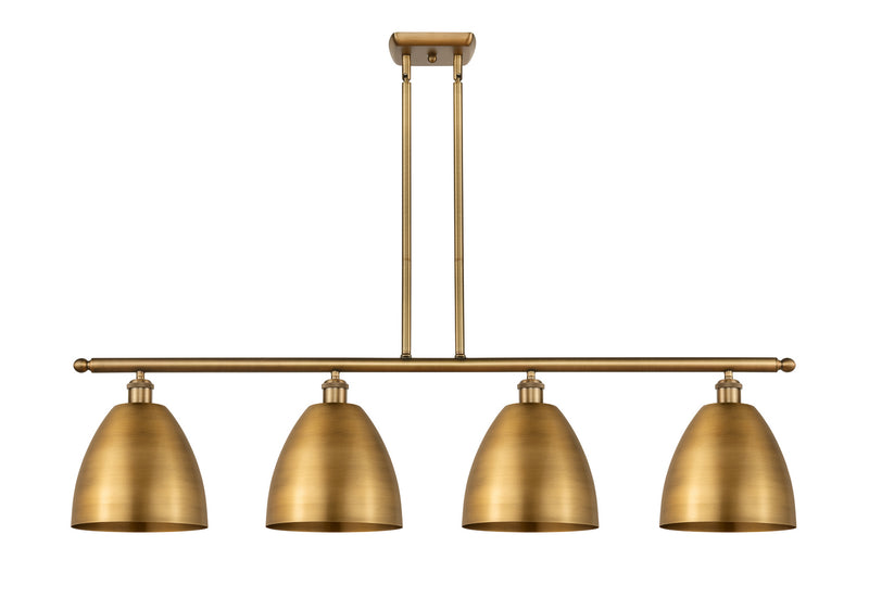 Innovations 516-4I-BB-MBD-9-BB Four Light Island Pendant, Brushed Brass