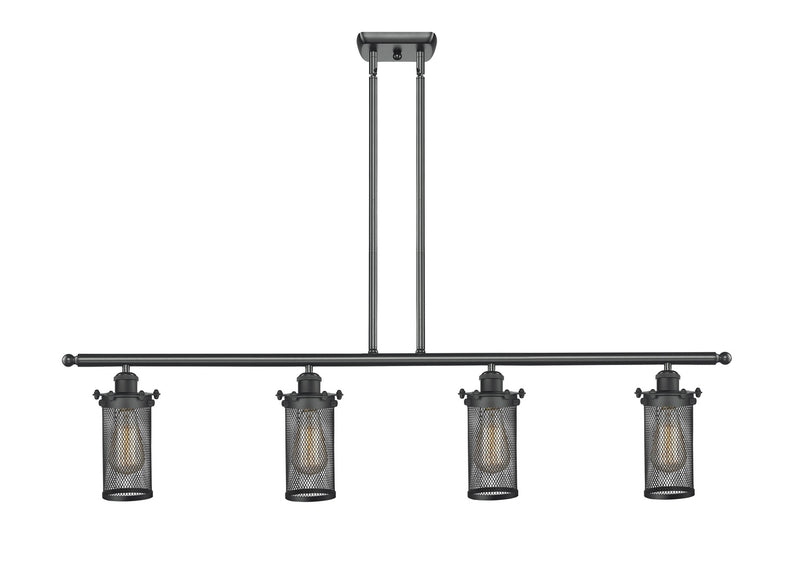Innovations 516-4I-BK-CE219 Four Light Island Pendant, Matte Black