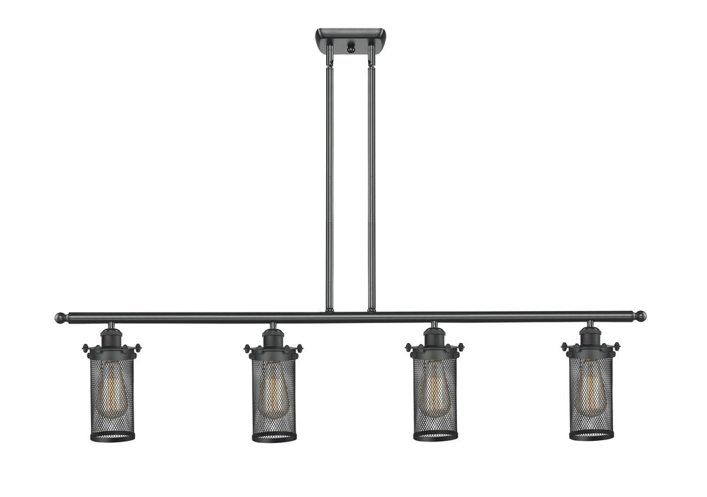 Innovations 516-4I-BK-CE219 Four Light Island Pendant, Matte Black