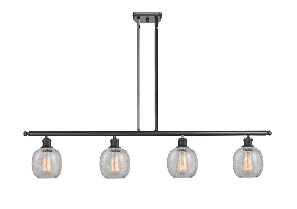 Innovations 516-4I-BK-G105 Four Light Island Pendant, Matte Black