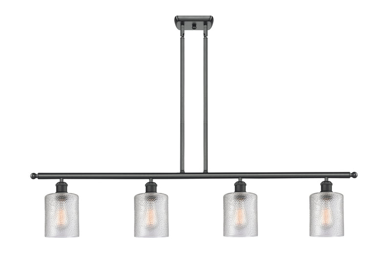 Innovations 516-4I-BK-G112 Four Light Island Pendant, Matte Black