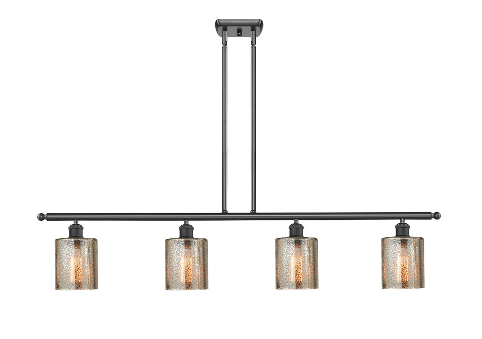 Innovations 516-4I-BK-G116 Four Light Island Pendant, Matte Black