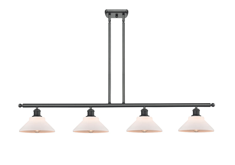 Innovations 516-4I-BK-G131-LED LED Island Pendant, Matte Black