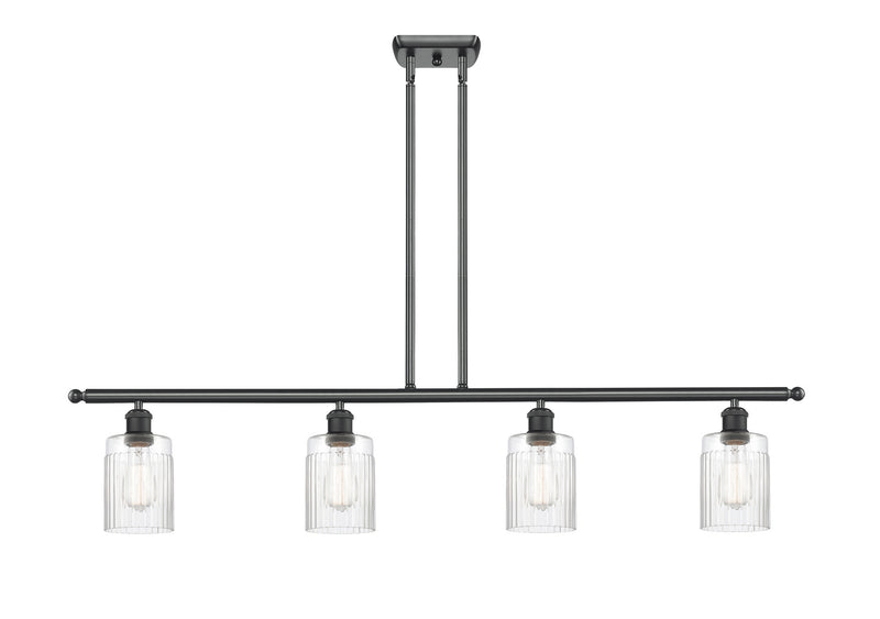 Innovations 516-4I-BK-G342-LED LED Island Pendant, Matte Black