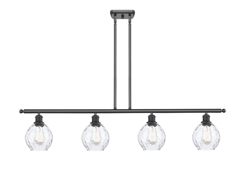 Innovations 516-4I-BK-G362 Four Light Island Pendant, Matte Black