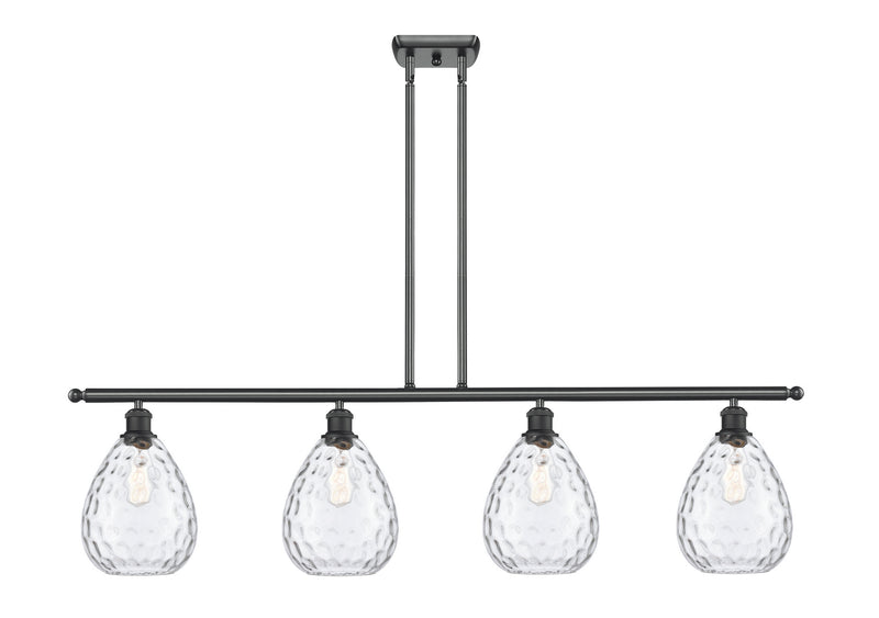 Innovations 516-4I-BK-G372 Four Light Island Pendant, Matte Black