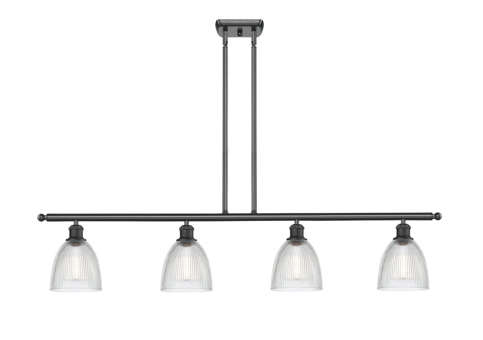 Innovations 516-4I-BK-G382 Four Light Island Pendant, Matte Black